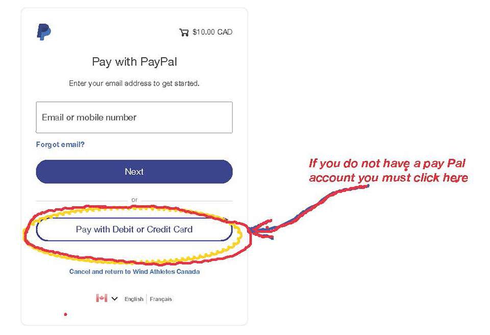 PayPal Instructions
