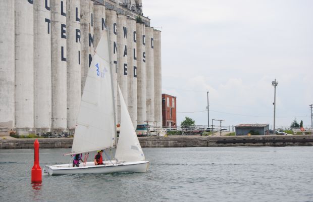 sailing in the Collingwood harbour